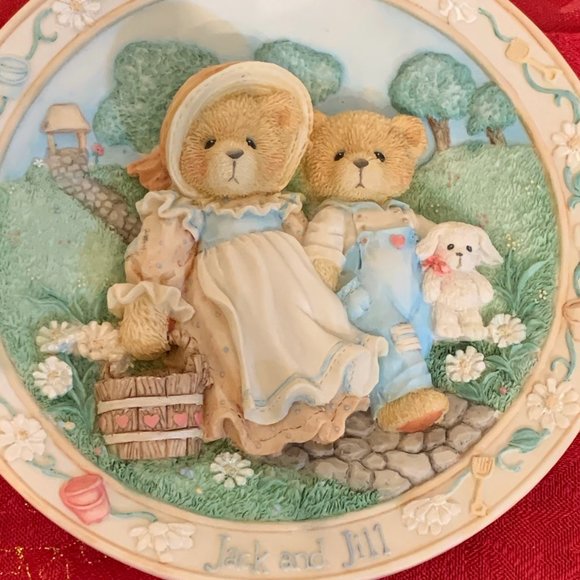 Cherished Teddies - Jack and Jill - Nursery Rhyme - Hanging Plate - Picture 5 of 7